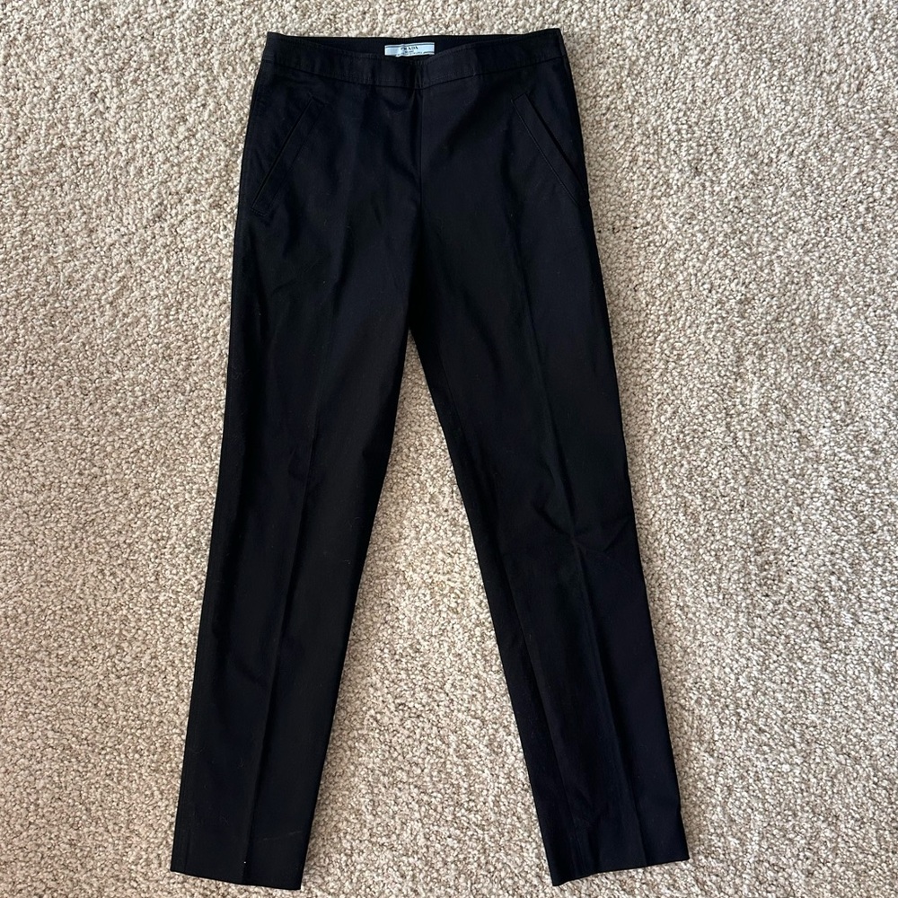 Prada Black Trousers, like new, size 2